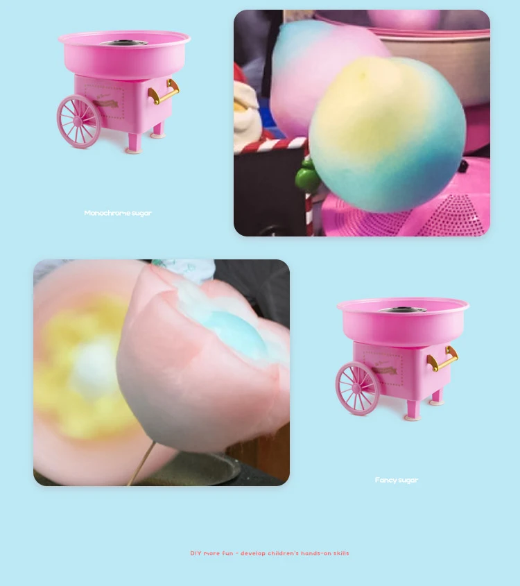 Мини машина для производства хлопковых конфет из нержавеющей стали|Кухонные