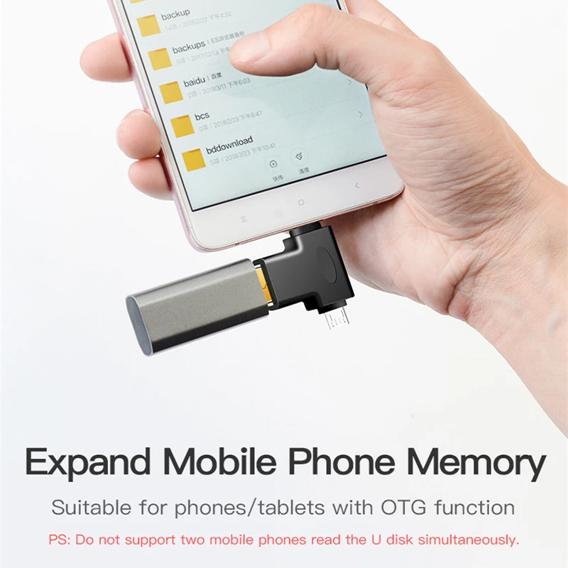 Адаптер OTG для телефона 2 в 1 преобразователь Micro USB и Type C 3 0 кабель зарядки