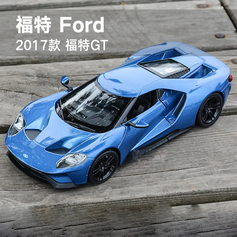 WELLY 1:24 Масштаб Ford Mustang GT литая под давлением высокая имитационная модель игрушечного автомобиля металлический классический сплав автомобиль игрушка для мальчика Коллекция подарков - Цвет: Blue