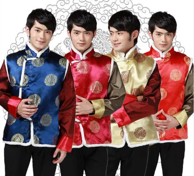 Shanghai Story Ethnic Clothing chinese traditional clothes vests for men jackets 4 color | Тематическая одежда и униформа
