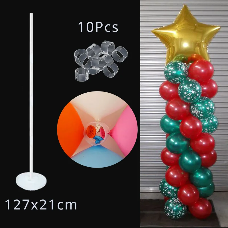 1set balloon column Воздушный шар вечерние центральным настольная стойка для шаров комплект воздушные шары колонна-подставка плавающие Аксессуары свадебные аксессуары для вечеринки по случаю Дня Рождения - Цвет: 1set balloon column