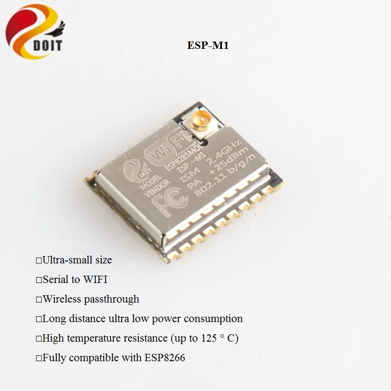 espm1 Модуль Wi-Fi ESP8266 ESP8285 ESP-12E ESP-12F ESP-F ESP-M1 ESP-M2 DT-06 ESP-01s ESP-07 Wroom-02 ESP32 2,4G XH-NF-01 RC игрушки - Цвет: espm1