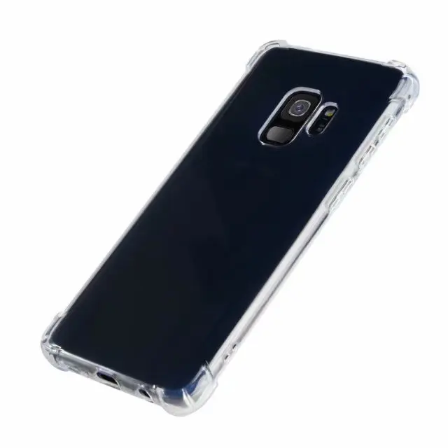 Прозрачный противоударный мягкий силиконовый чехол для Samsung Galaxy S8 S9 Plus Note 9 8 S7 edge +