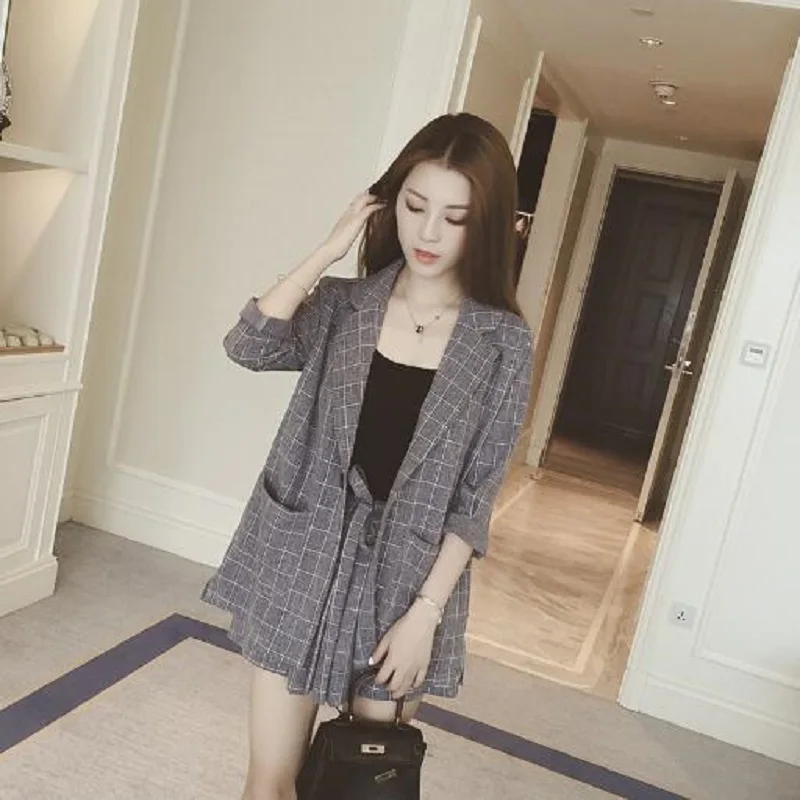 Three-Piece Suit Small Coat Thin-Leg Shorts 2021 Women's Fashion Spring And Summer New 2 Piece Set Women |