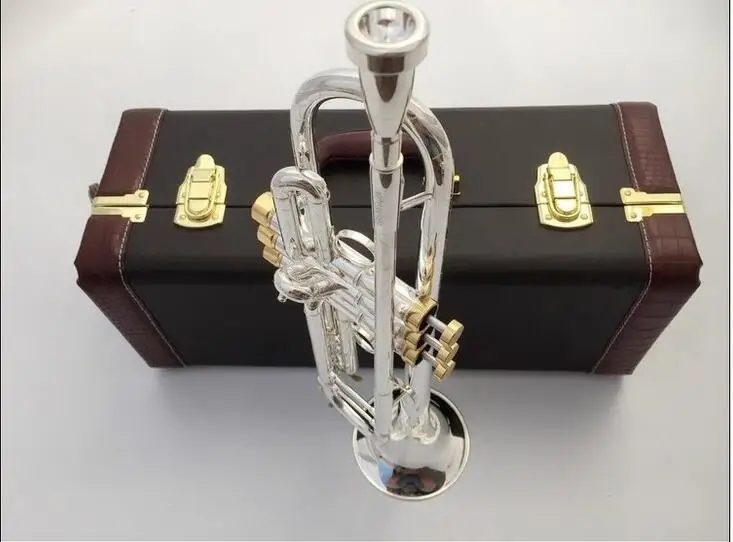 Профессиональный Bb Труба LT180S-37GS Посеребренная тромпита Instrumento Musicales Profesionales мундштук