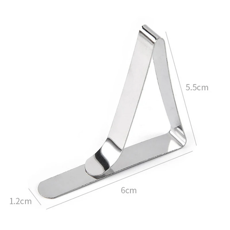 4 шт. зажимы для скатертей из нержавеющей стали полезные прочные вечерние