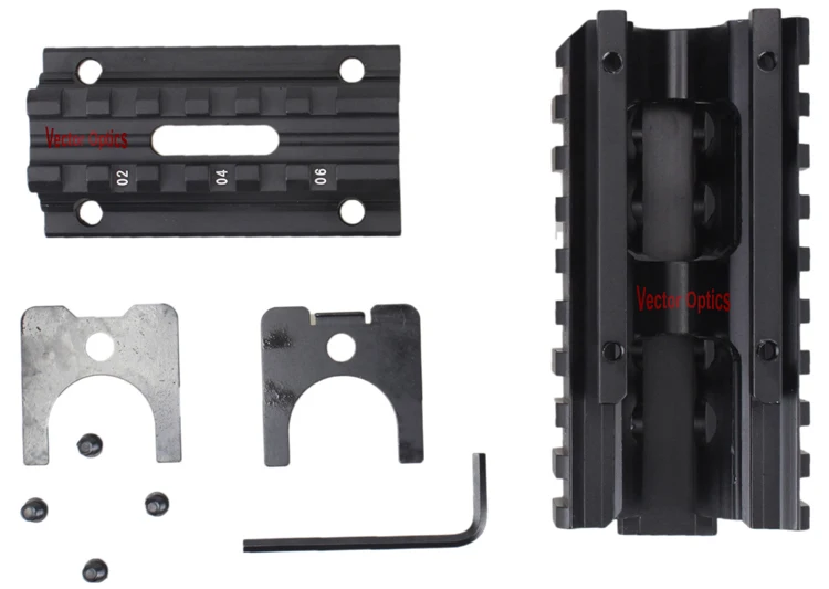 10 шт. векторная Оптика Тактический Компактный Пикатинни AK Handguard Quad Rail с