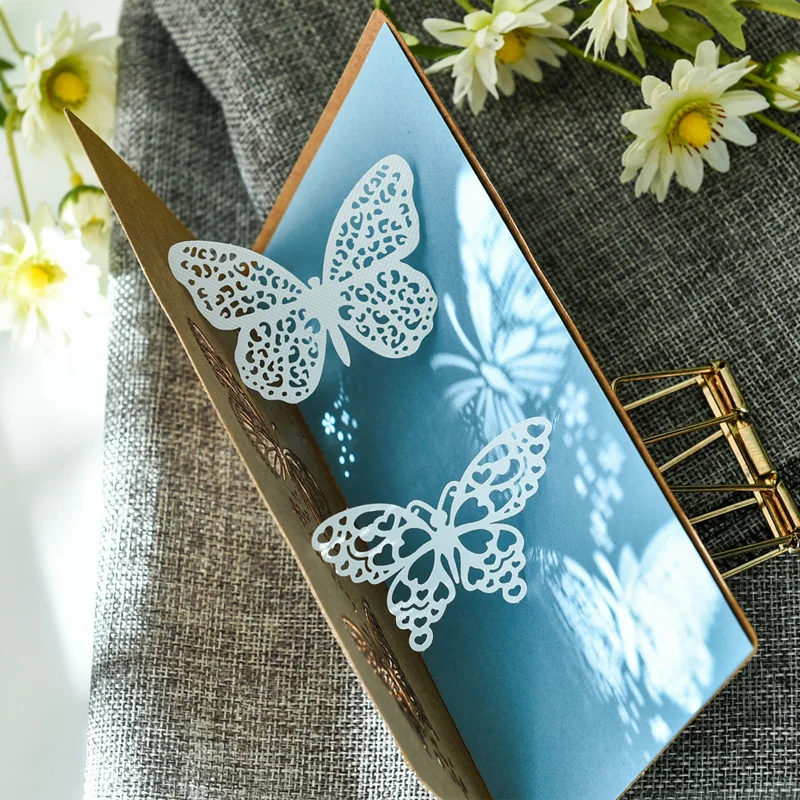 KSCRAFT 10pcs White Lace Butterflies For DIY Scrapbooking/Card Making/Kids Fun Decoration Supplies | Дом и сад