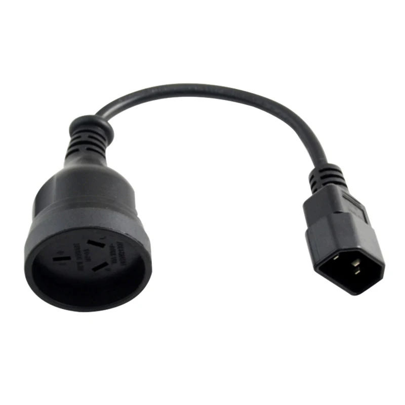 Адаптер питания EC 320 C14 в SAA Australia 3 pin female для PDU UPS AC Plug AU Female конвертер удлинитель 30