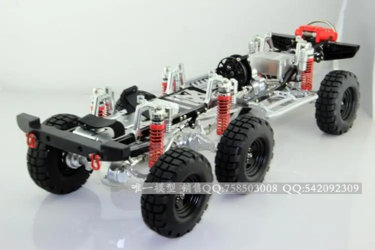 Новый Super off Road 6X6 грузовика 1/10 весы RC 6WD Rock Cralwer металлическая рама + шасси | Игрушки
