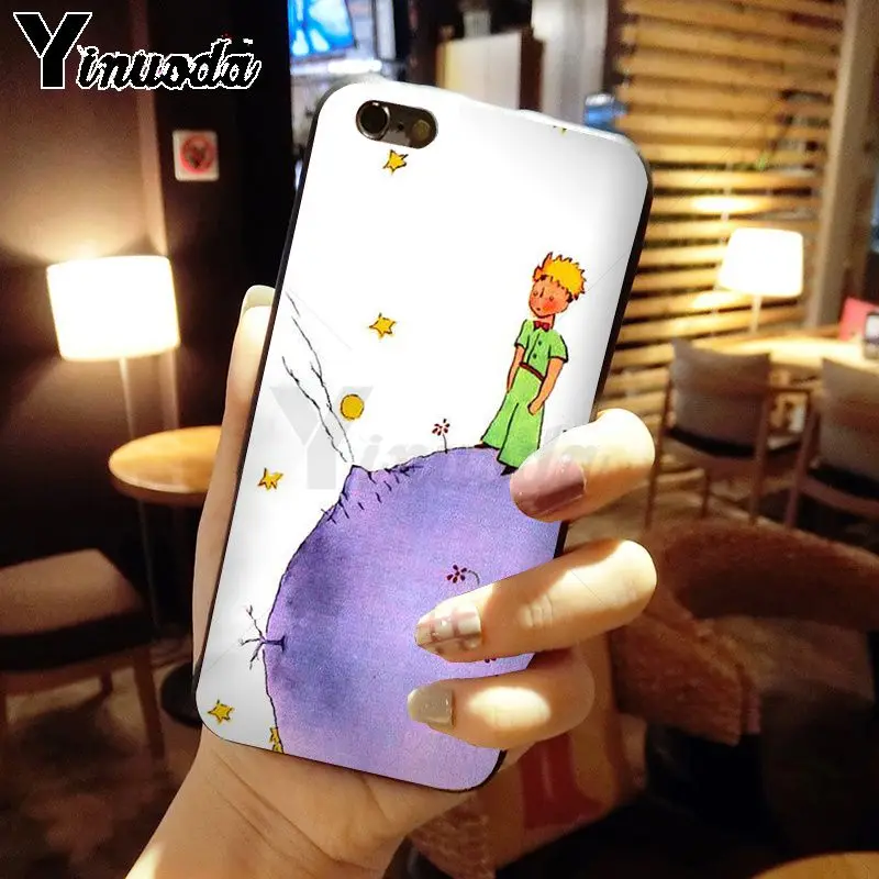 Yinuoda Маленький принц ТПУ черный чехол для телефона iPhone 5 5Sx 6 7 7plus 8 8Plus X XS MAX XR |