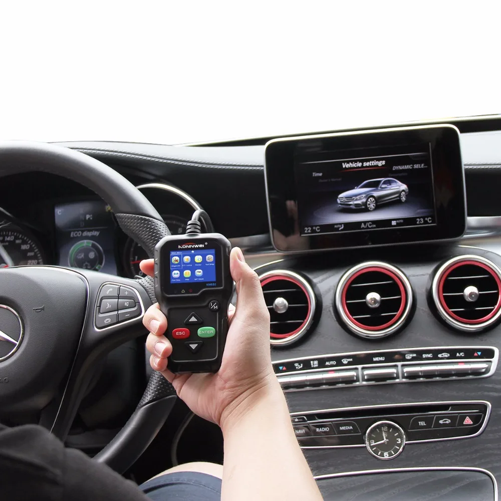 Профессиональный сканер OBDII ODB2 кодовый считыватель KW680 Поддержка нескольких