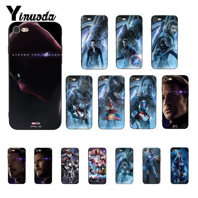 Чехол для телефона Yinuoda Marvel Avengers League End iPhone 5 5Sx 6 7 7plus 8Plus X XS MAX XR 10 11 pro