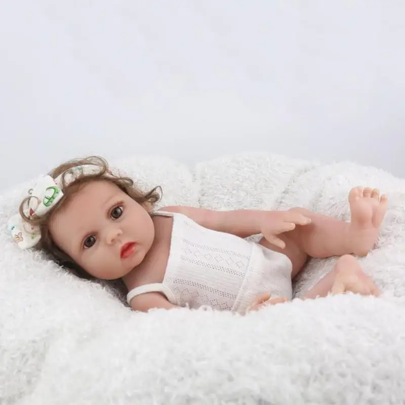 48 см Reborn Baby Doll игрушка виниловая Милая новорожденная кукла-Имитация для детей Реалистичная игрушка Playmate для младенцев сопутствующие игрушки для сна