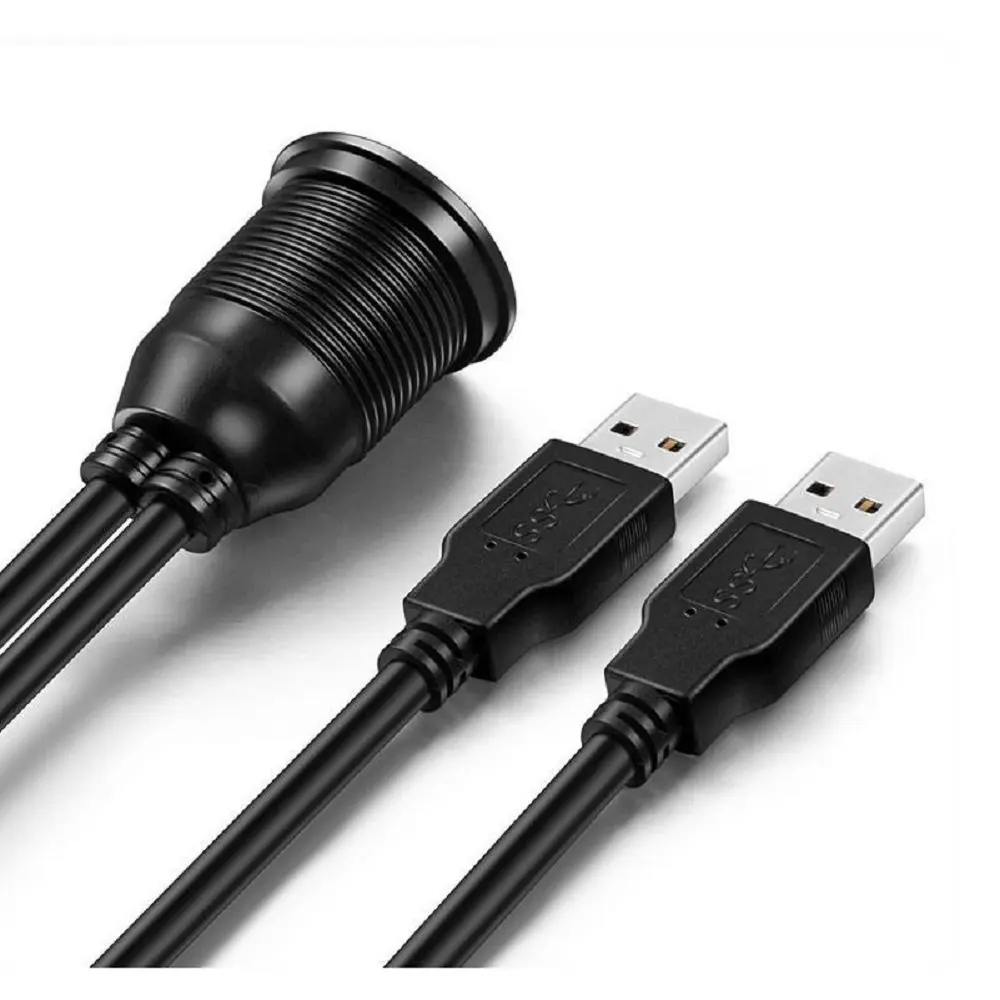 USB-кабель для скрытого монтажа двойной удлинитель USB 3 0 крепление приборной