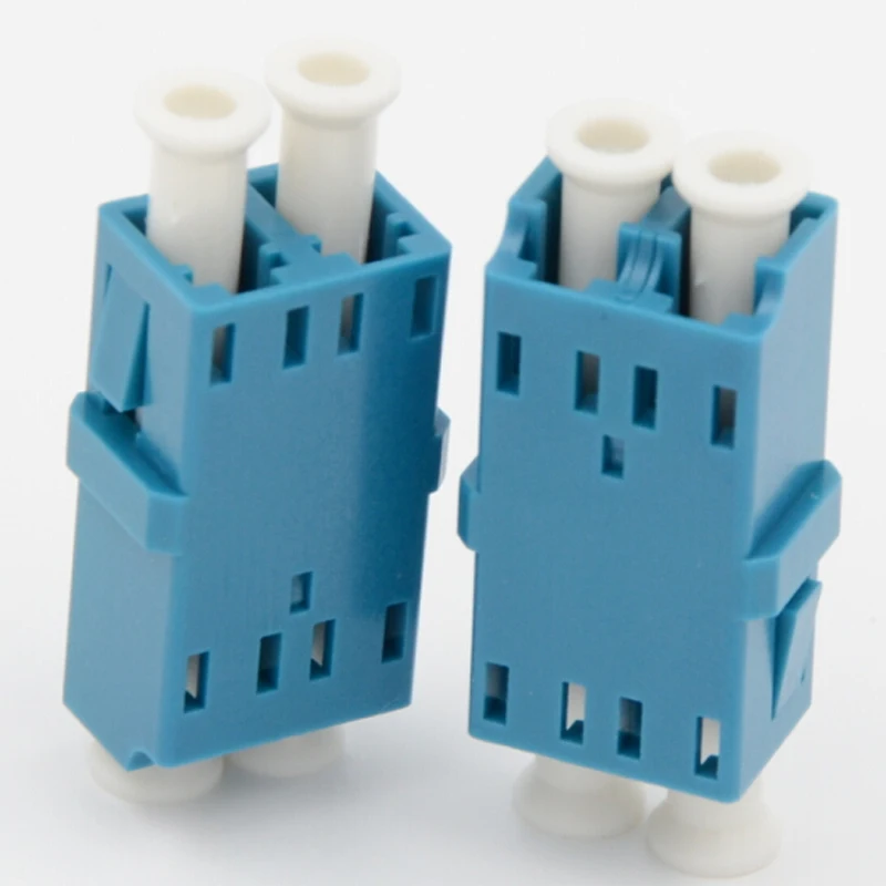 50PCS/lot LC/PC OM3/OM4 Duplex Optical Fiber Adapter Couplers | Мобильные телефоны и аксессуары