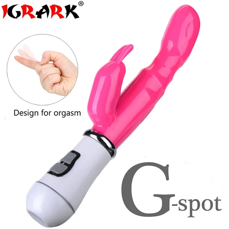 Вибратор кролик IGRARK 12 Скоростей Стимулятор клитора массажер для точки G интимные