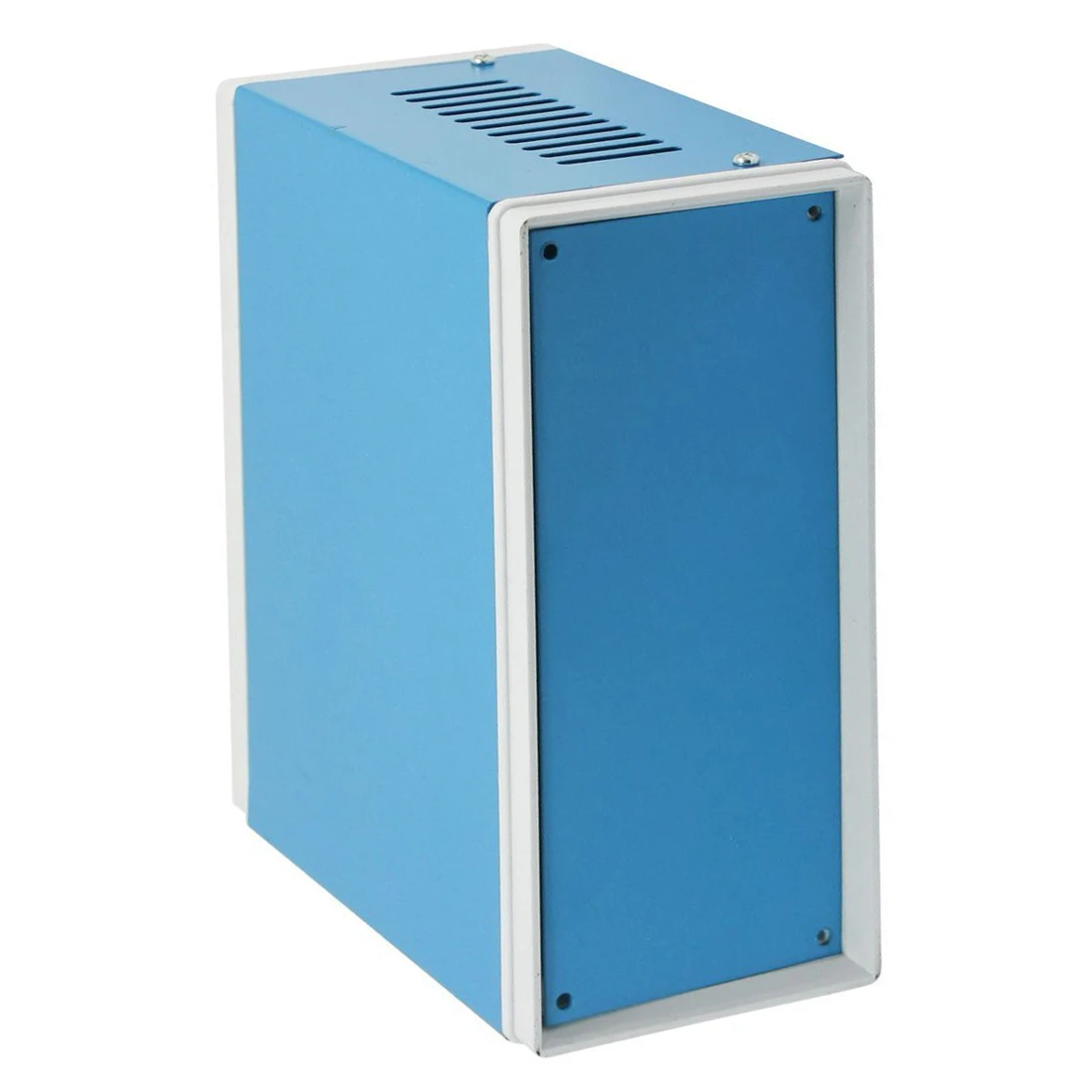 Brand New 6.7&quot x 5.1&quot 3.1&quot Blue Metal Enclosure Project Case DIY Junction Box | Terminals