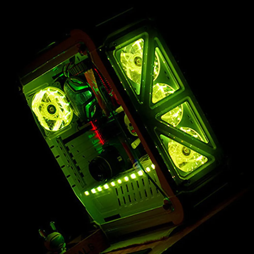 Скорость 4pin RGB чехол для компьютера Вентилятор охлаждения светодиодный PC башня кулер вентилятор корпус cooing электронный охлаждения для процессора# Y8