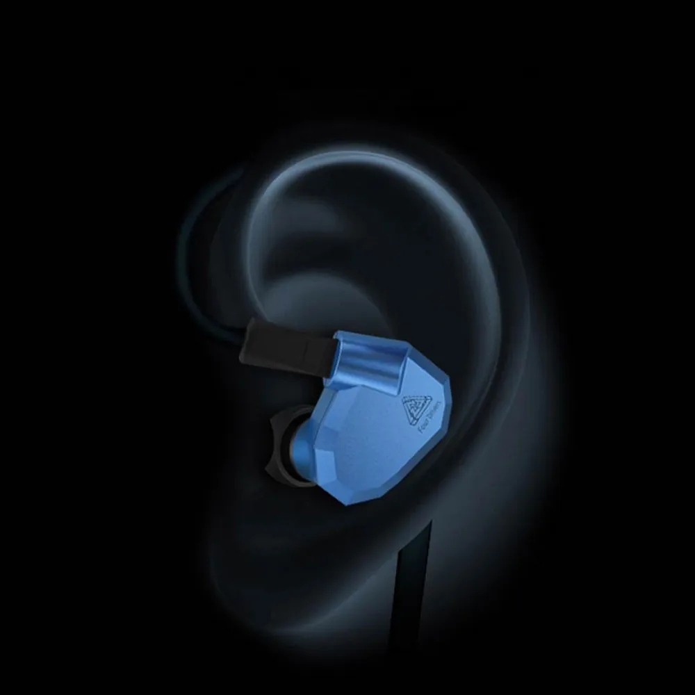 100% Оригинальные гибридные Внутриканальные наушники KZ ZS5 2DD + 2BA HIFI DJ мониторные