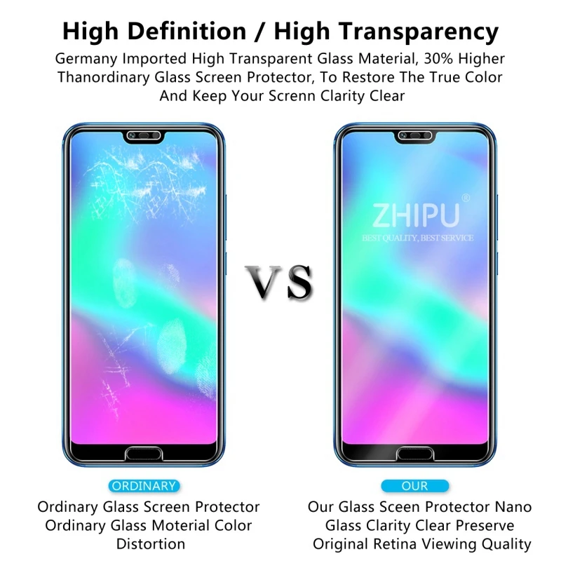 2 шт закаленное стекло для Huawei Honor 10 GT протектор экрана 2.5D 9H защитная пленка |