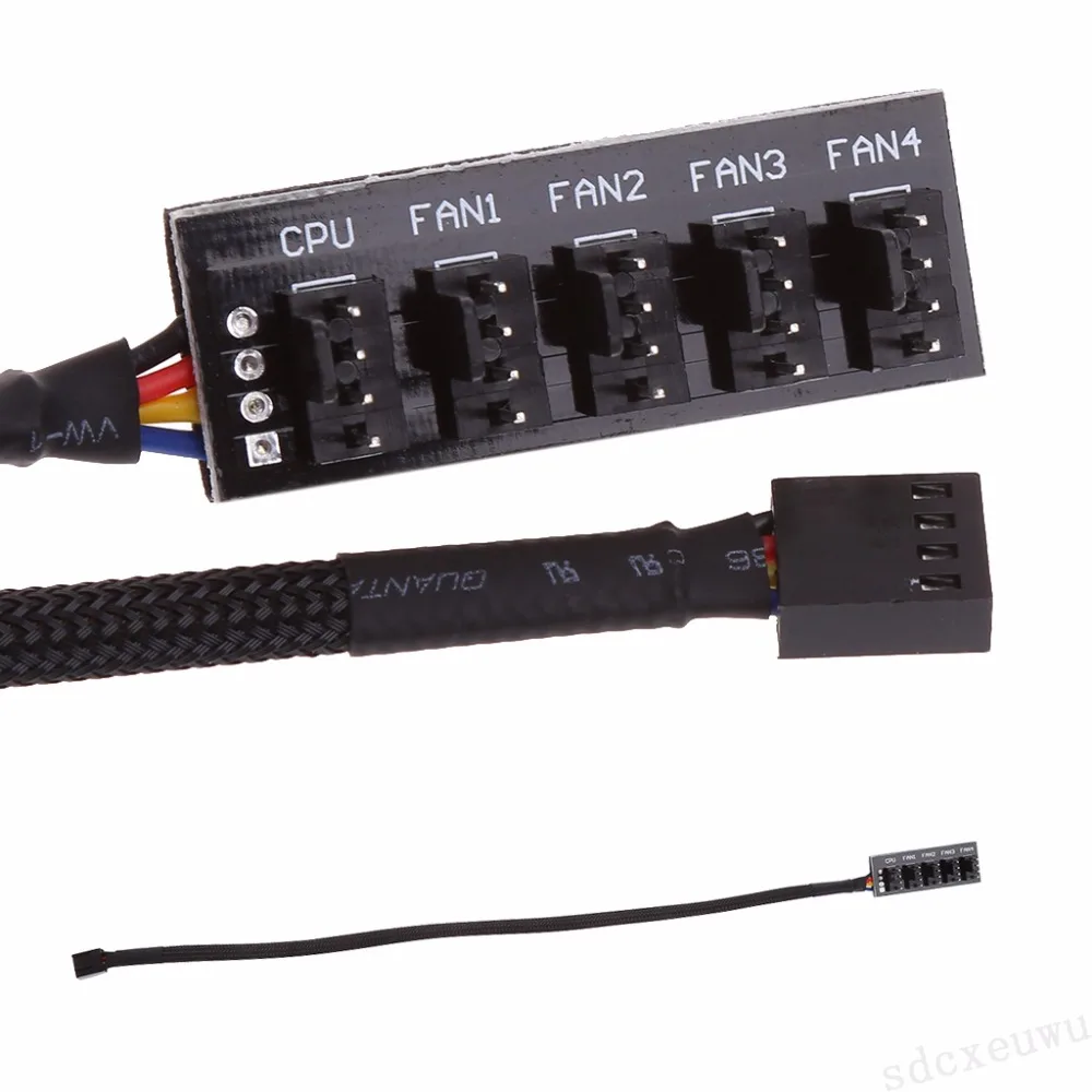 OOTDTY 1 до 5 4-контактный молекс TX4 PWM Процессор охлаждения разветвитель вентилятора