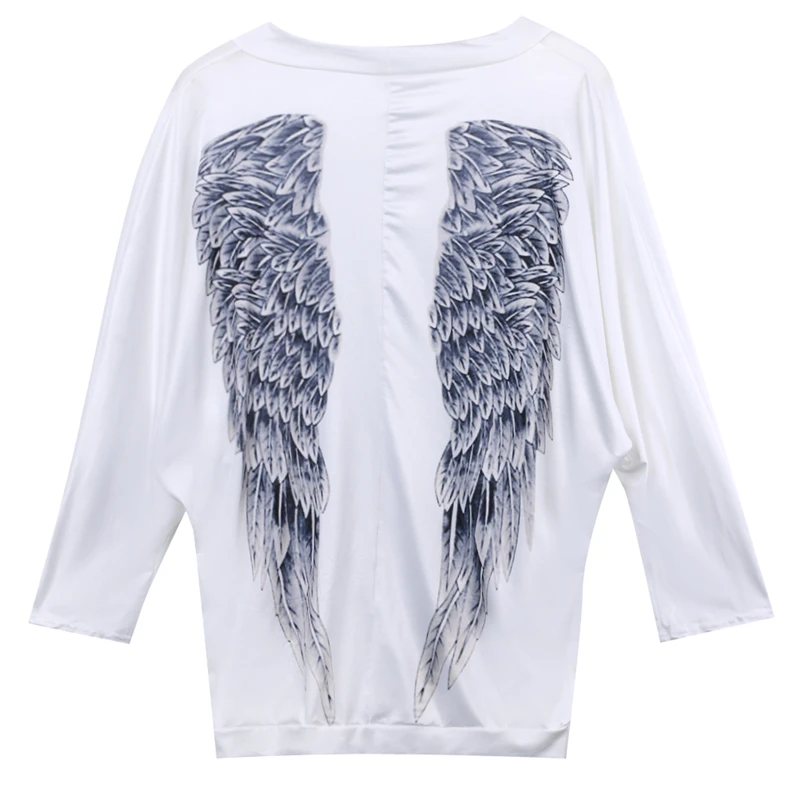 Летняя женская блузка с длинным рукавом свободная повседневная Пляжная принтом