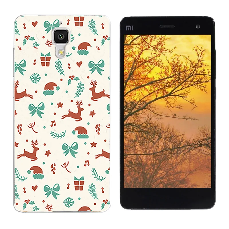 Для Xiaomi Mi4 M4 силиконовый чехол ТПУ для Mi 4 мягкая задняя черная крышка веселый день