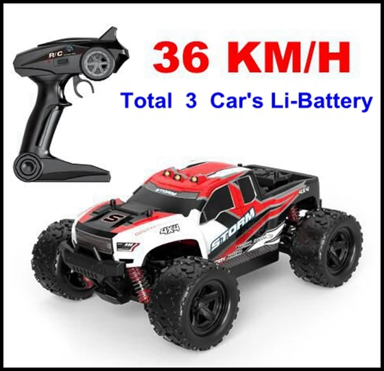 36kmh red R301 3Bty MJD R301 36 км/ч 55 км/ч 1/18 2,4G 4WD Big Foot RC Скорость автомобиль высокой гоночный скоростной автомобиль внедорожник игрушки VS a959-b a959 a979-1-b - Цвет: 36kmh red R301 3Bty