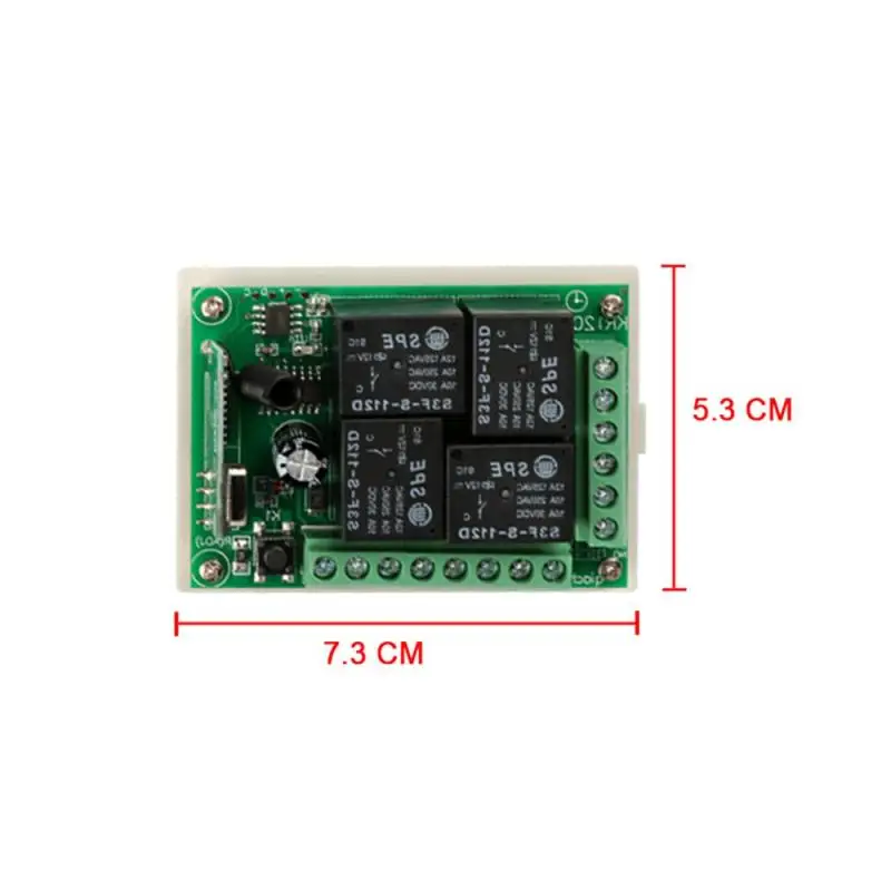433 мГц Беспроводной Управление переключатель DC12V 4CH супергетеродинное реле