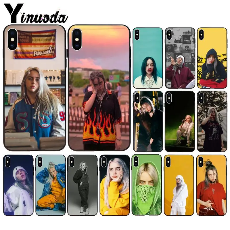 Yinuoda Billie Eilish красочные милые аксессуары для телефонов Чехол iPhone 6S 6plus 7plus 8 8Plus X Xs MAX