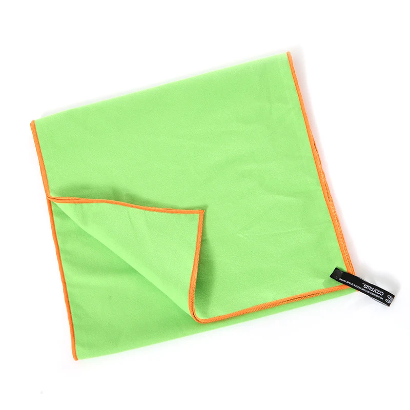 mesh bag green Портативное быстросохнущее полотенце для путешествий, силиконовая сумка, впитывающее мини компрессионное полотенце для бега на открытом воздухе для йоги фитнеса спорта, Крутое полотенце - Цвет: mesh bag green