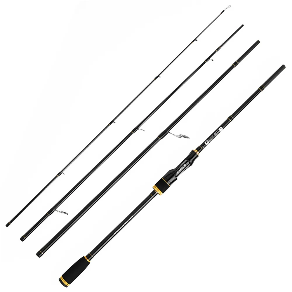 4 Section M Power 5-25g Fast Action Lure Rod Carbon Fishing Casting Spinning Travel 2.1m 2.4m 2.7m | Спорт и развлечения