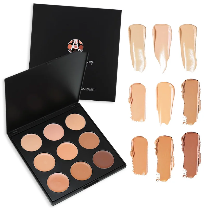 Палитра теней для век Make up 9 цветов румяна Палетка макияжа Румяна лица палитра