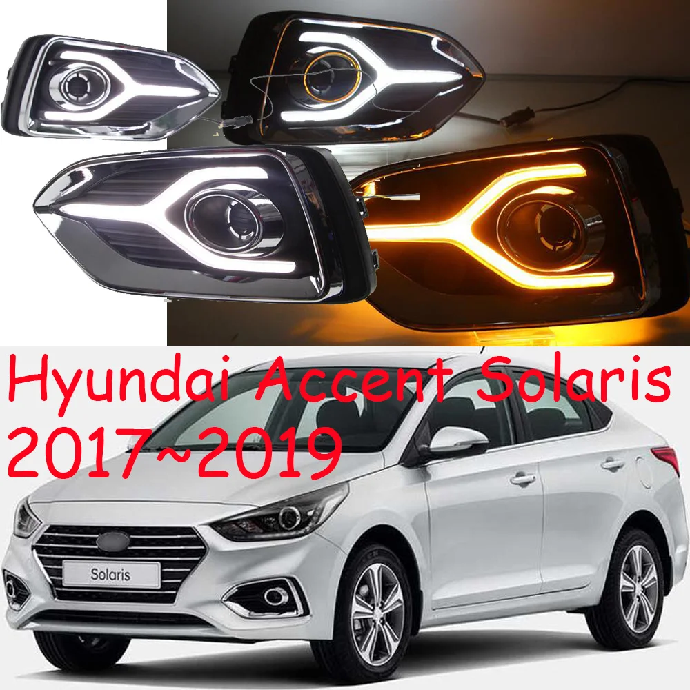 Светодиодный solaris Дневной светильник автомобильные аксессуары туман 2017 ~ 2019