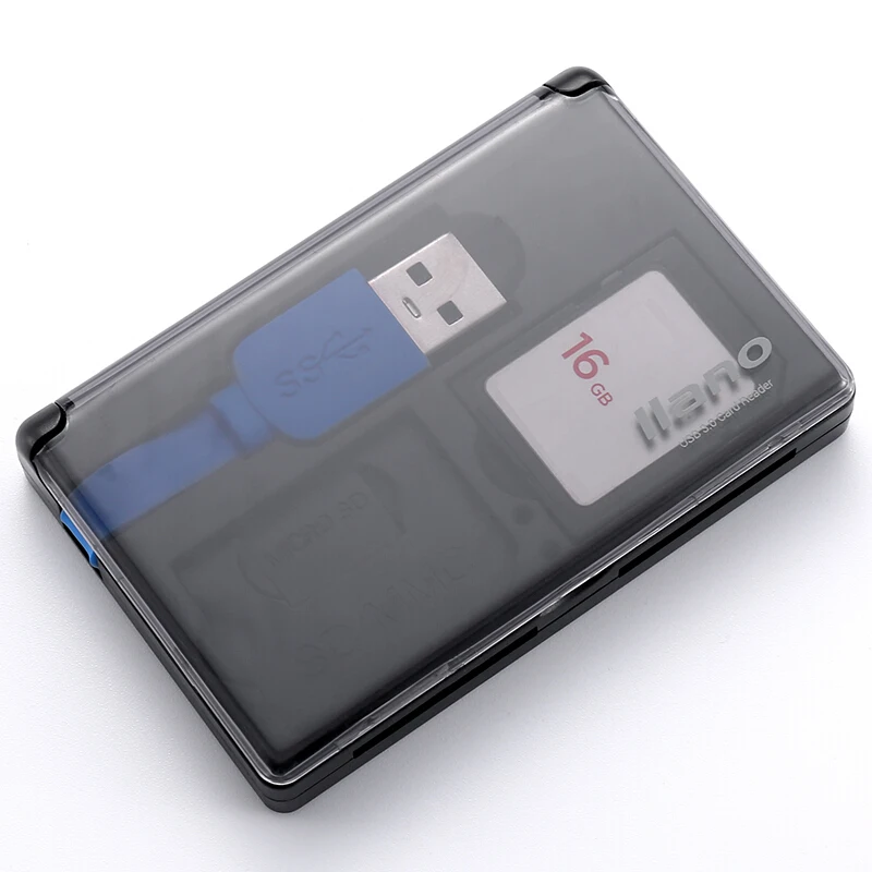 USB кард-ридер с коробкой для хранения TF SD Micro Card MMC 3 0 смарт-карт памяти флэш-память