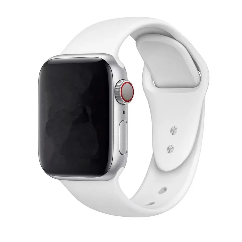 Ремешок для Apple Watch Series 4 3 2 40 мм 44 мягкий силиконовый дышащий сменный ремешок