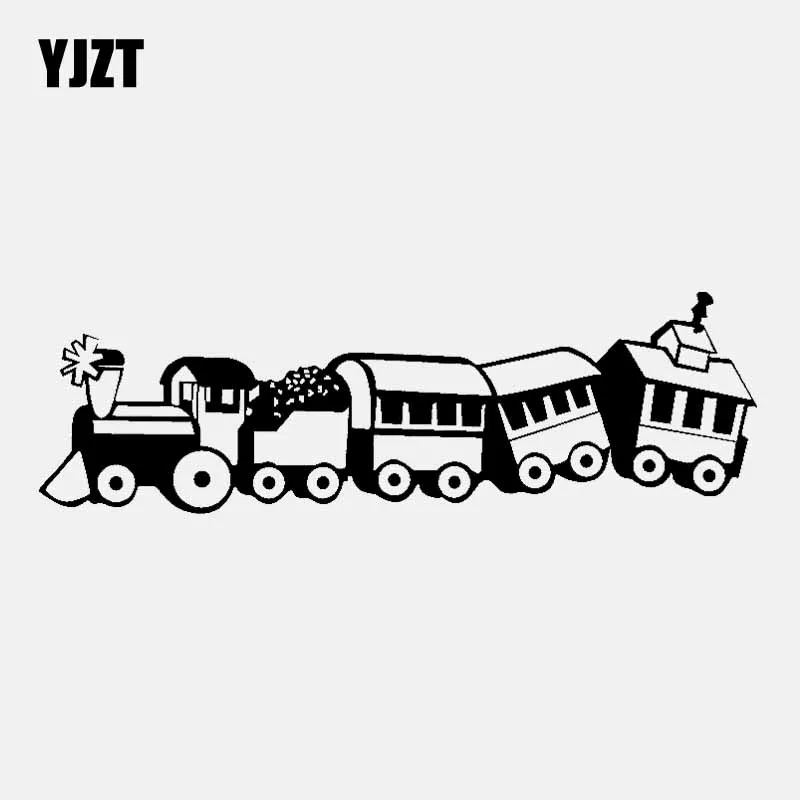 

Индивидуальная виниловая наклейка YJZT на поезд, 16,7 см * 5,2 см, черная/Серебристая фотография