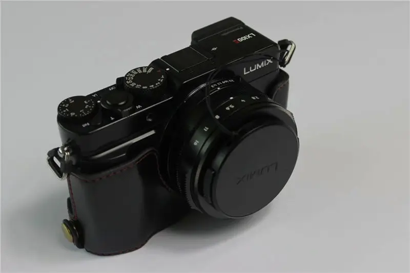 Черный/Coffe/коричневая камера PU кожаный нижний чехол для Panasonic Lumix LX-100 M2 LX100II Половина корпуса чехол