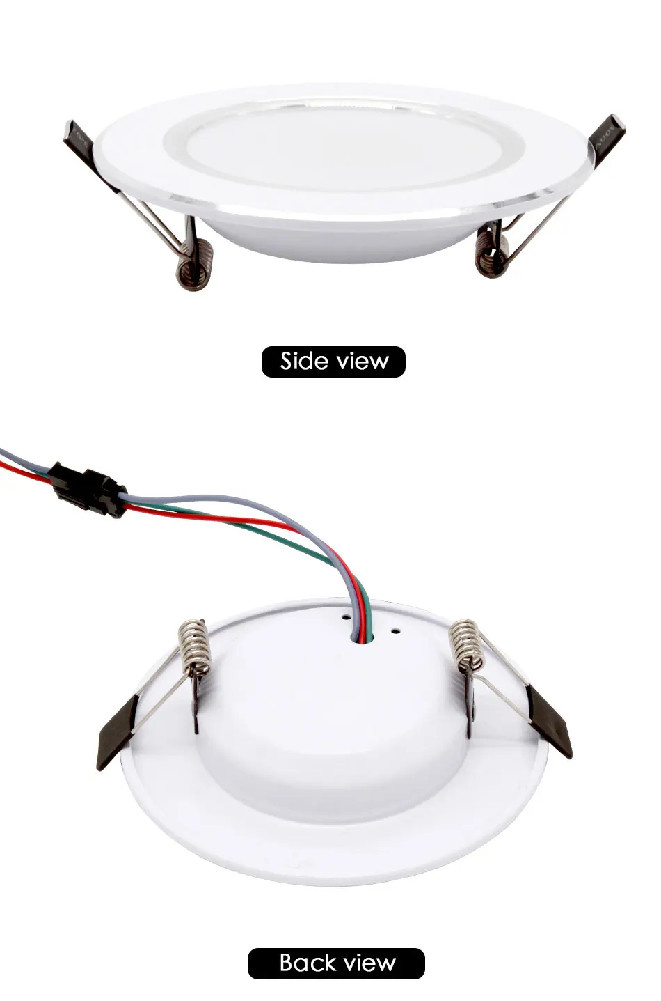 Rgb LED-светильник утопленный потолочный светильник красочный Точечный светильник шарик регулятора Крытый AC 110 220V 240V бар КТВ Гостиная