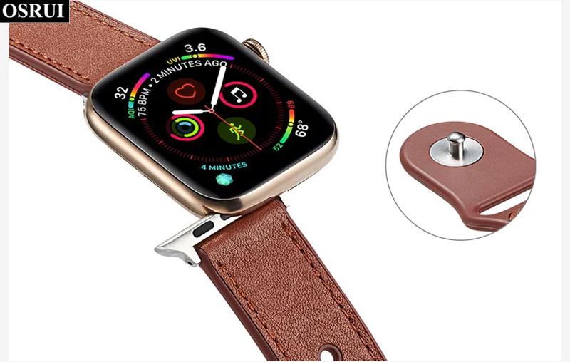 Кожа+ силикон correa для Apple Watch 4 ремешок 42 мм 38 мм 44 мм 40 мм браслет iwatch Band 3 2 аксессуары