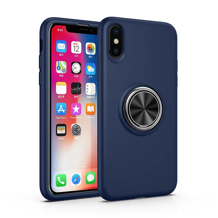 Роскошный металлический держатель для телефона iPhone XS Max чехол XR мягкий из ТПУ