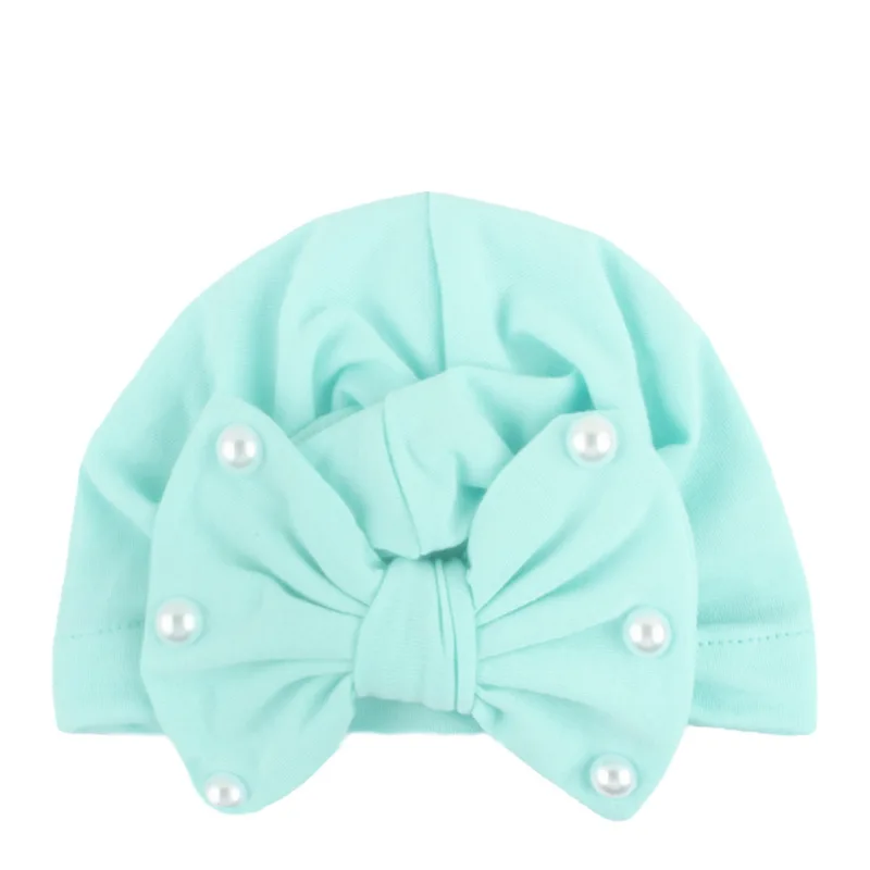 Новая детская шапочка из хлопка с большим бантом шапка липким бисером шестью