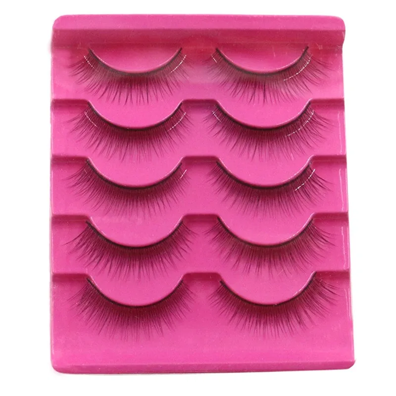 Поддельные ресницы для глаз 1 коробка Роскошные Объемные Толстые натуральные