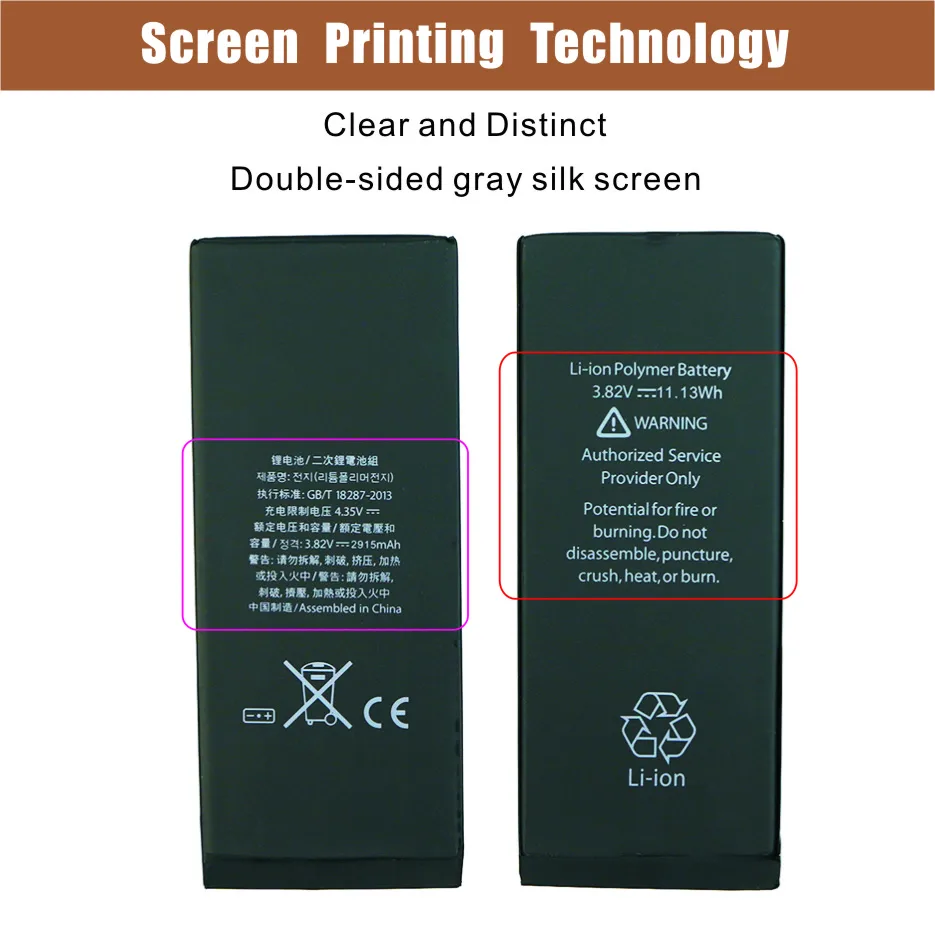 Evewher Battery For iPhone 6 Plus battery 6Plus 6P Real Capacity 2915mAh Replacement Batteries Free Tools Retail Package | Электроника