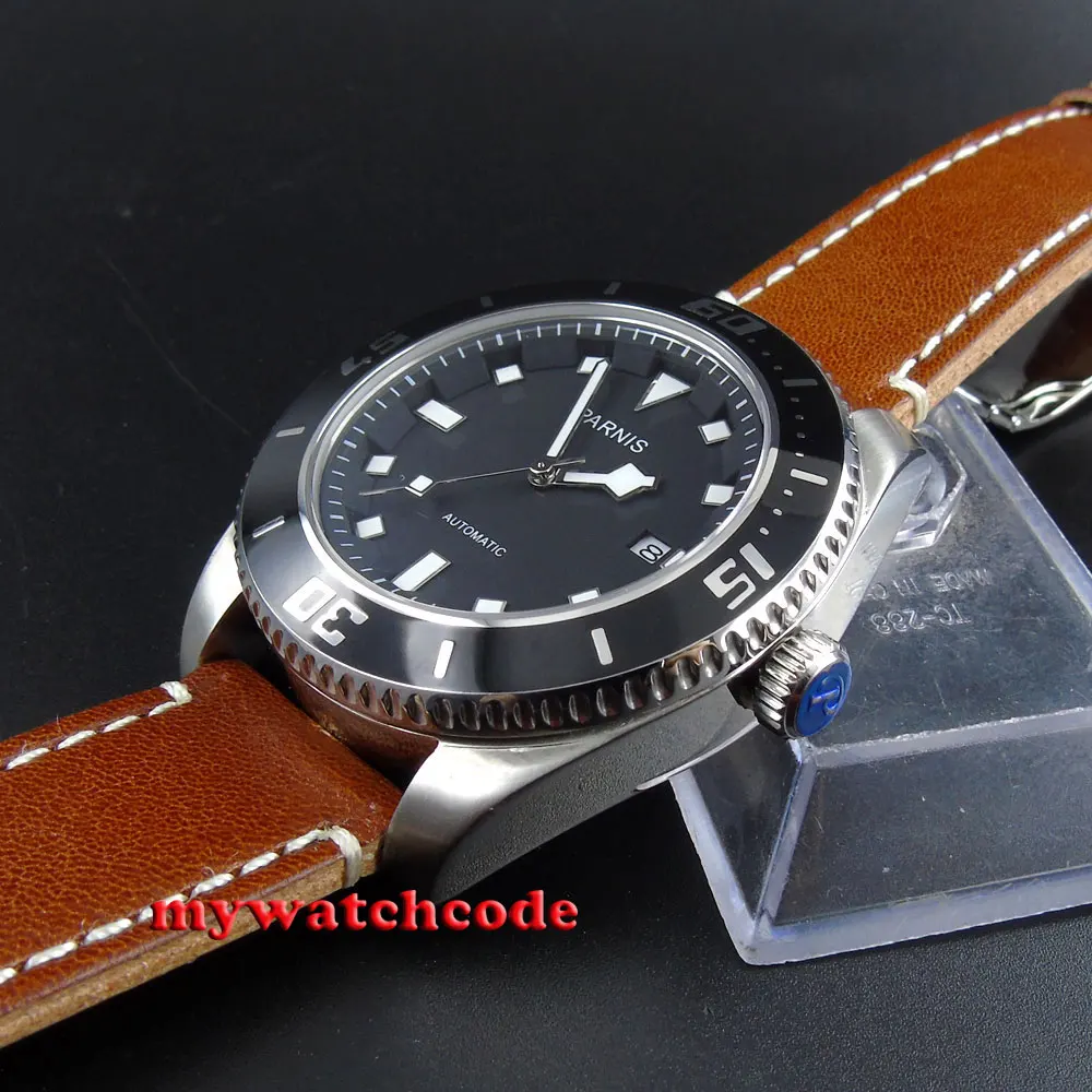 Мужские часы с черным циферблатом 43 мм|watch men|watch men divingwatch watch |