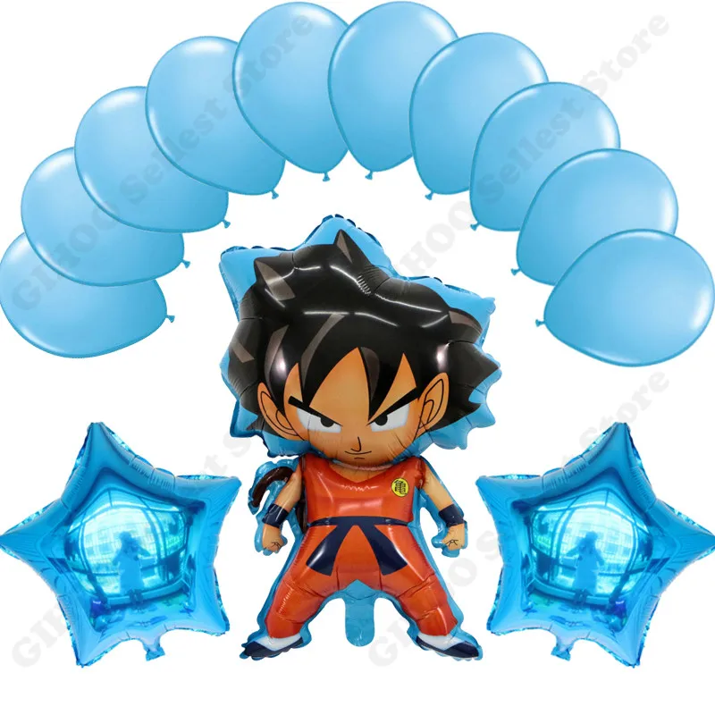 2 13 шт./лот 78*45 см Z Son Goku Dragon Ball оранжевый Флуоресцентный звезда латексный шар для украшения вечеринок поставка макет декоративный шар - Цвет: 2
