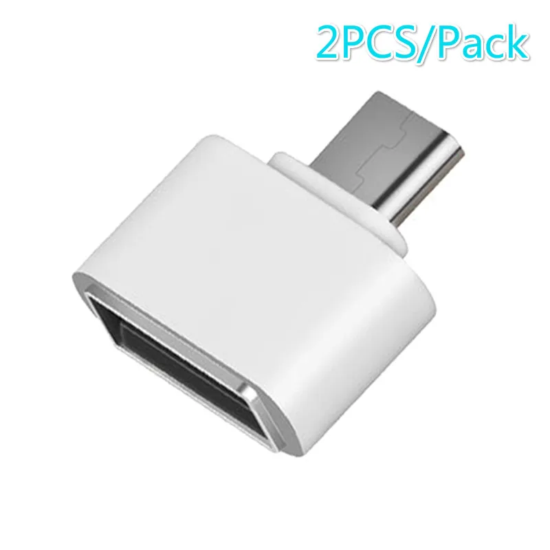 2 шт. USB 0 адаптер TYPE-C OTG Разъем для samsung huawei мобильный телефон адаптеры Телефон