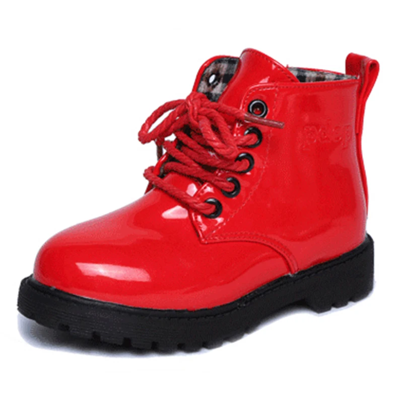 Кожаные ботинки для мальчиков и девочек тонкие на весну 2019|children martin boots|boots boysboots