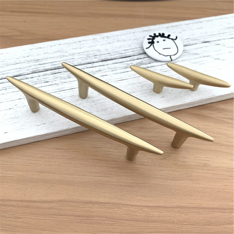 LCH скандинавский стиль шестигранная ручка для шкафа из чистой латуни ручки двери